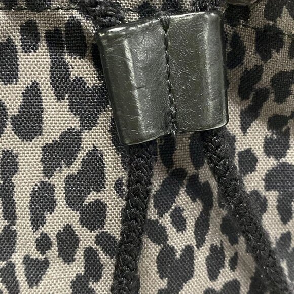 SAINT LAURENT PARIS Hunting Lock Sack Gray Black Nylon Leather 378-060325 - Picture 10 of 14